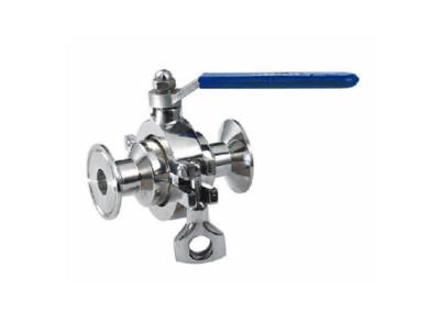 Stainless Steel  Tri Clamp Ball Valve Non Retention For Food Pharmaceutical
