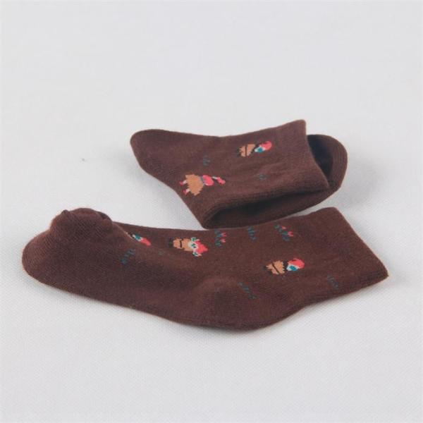 2015 Hot selling christmas santa claus design cozy winter cotton terry socks for baby