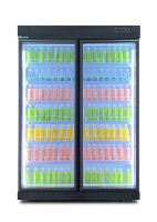 La fan que refresca el refrigerador comercial de la exhibición automático descongela con las puertas de oscilación