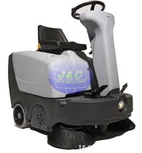 Alum Die Casted Custom Rotational Molding , Roto Molded Plastic Floor Sweeping Machine