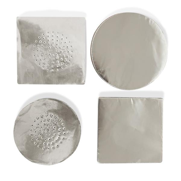 50 шт. на коробку Шиша кальян Алюминиевая фольга Бумажная рулонка с отверстиями одноразовый сплав 8011