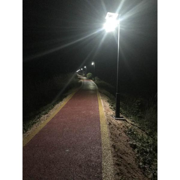 160lm/w Solar LED Street Light With Timer And Microwave Motion Sensor For Garden