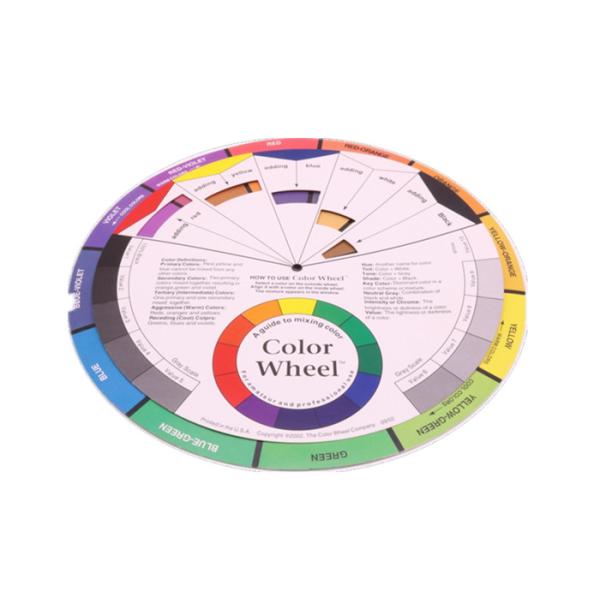 Paper Tattoo Color Wheel For Amateur Select Color Mix Tattoo Pigments Wheel