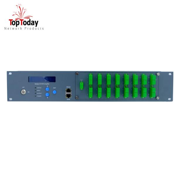 1550nm High Power WDM 16 port *23dBm 32dbm EDFA for CATV/HFC/PON optical amplifier