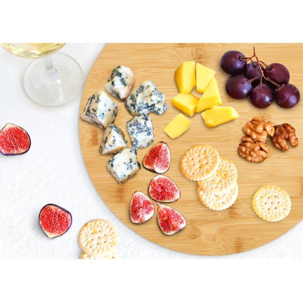 Пицца кухни режа бамбуковый круглый Dia 30cm прерывая доски