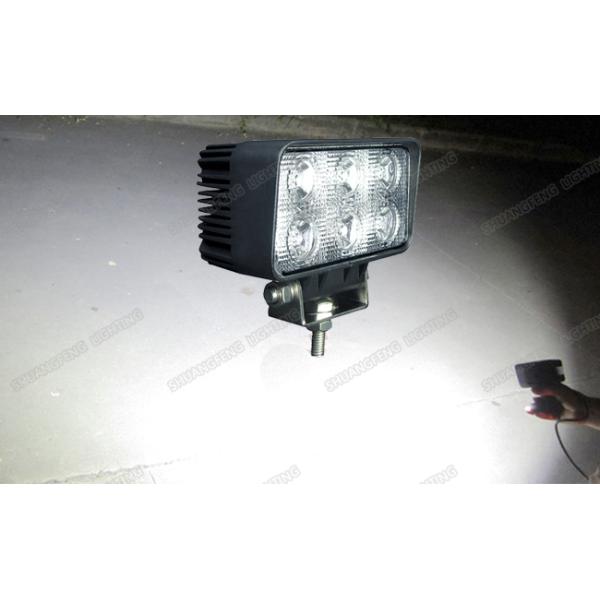 Stainless Steel LED Truck Work Lights 18W 3 Pcs * 6w 6000K IP67 For Rescue Vehicles