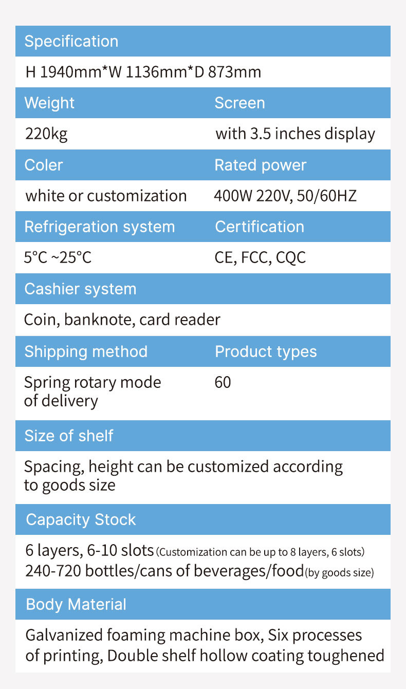 Commercial Button Operated Drink and Snack Combo Vending Machine with Refrigerated Cooling System, Keypad Selection, Large Capacity Storage and Multiple Payment Options for Self-Service Retail Busines