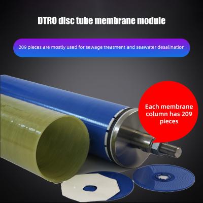 Membrana de osmose reversa de tubo de disco DTRO para tratamento de esgoto Liquidação de lixo