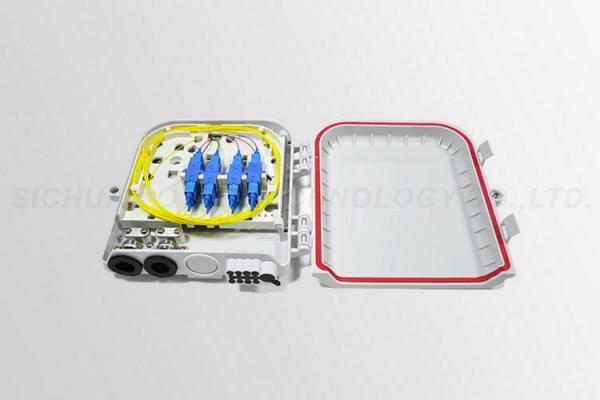 Outdoor Fiber Distribution Box 8 Port ABS PC Material 1*8 PLC Splitter