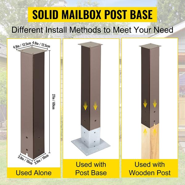 Настраиваемый Q235 стальной почтовый ящик пост стенд порошкообразный для сада и наружного