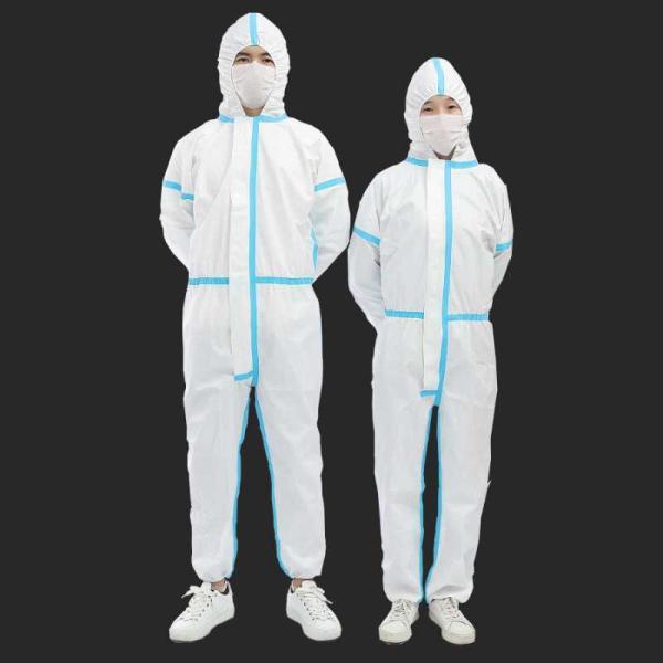 Unisex Disposable Disposable Protective Suit Non - Woven Work Safety Optional Size