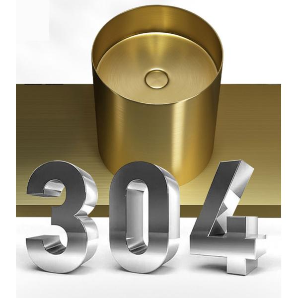 Freestanding Column Stainless Steel Pedestal Sink For Courtyard Hotel