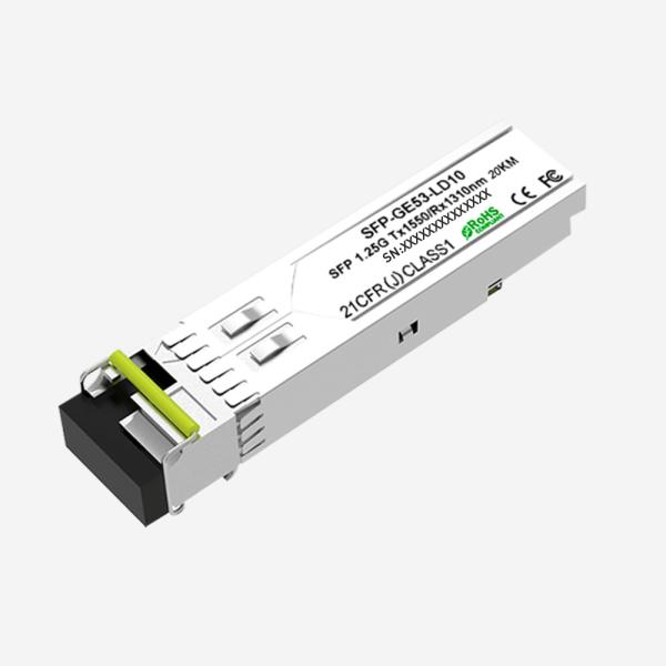 Plug and play do módulo 1550nm do transceptor do LC 20km SFP