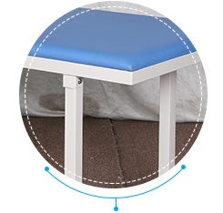 Sofá portátil azul del examen, sofá del examen médico para el doctor