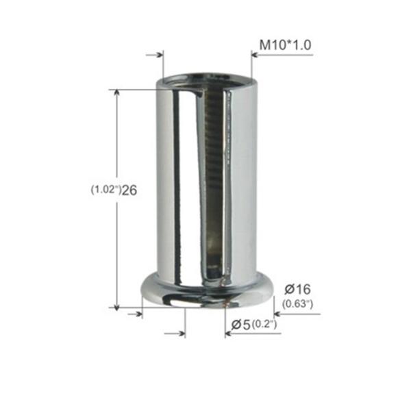 Chrome Plated Ceiling Cable Hanging System Side Groove M5 Female Thread YW86251
