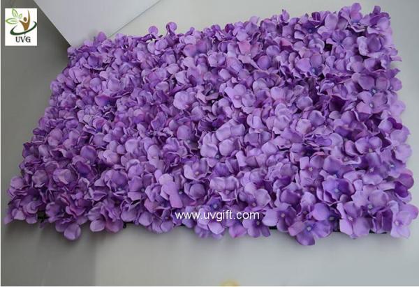 UVG wall decoration flower backdrop in fake hydrangea petals for wedding backdrop ideas