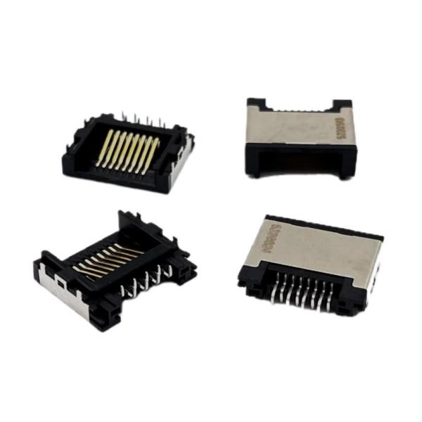 Half Body Mid Mount Right Angle RJ45 Connector Ethernet Female Jack Latch Down H5.6mm