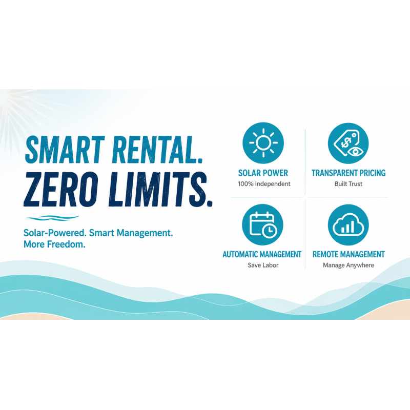 Solar Powered Surf Board Rental Solution for Beaches and Resorts