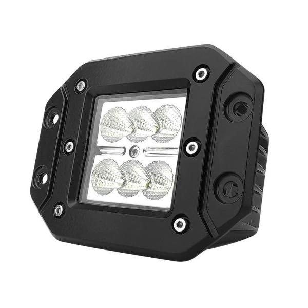 Lumière de travail LED imperméable à l'eau 18W Lumière de travail pour camion tracteur SUV ATV