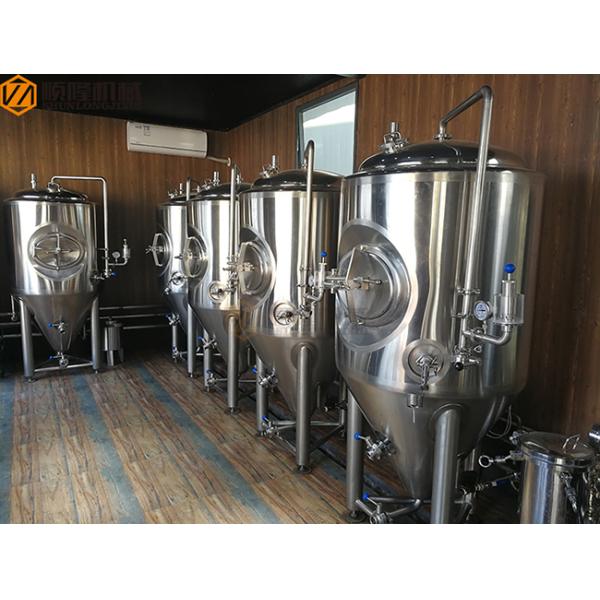 Red Copper Mini Micro Beer Brewing Equipment 3HL Semi Auto / Automatic Control