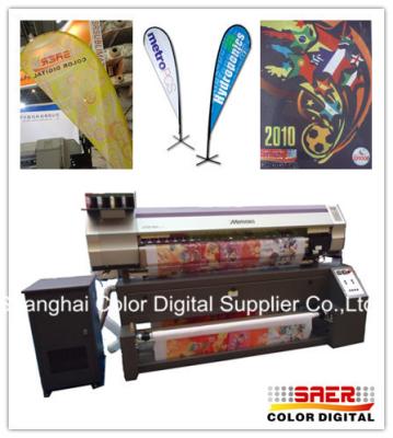 impressora de matéria têxtil de Mimaki do Inkjet de 1.6M Digitas para anunciar a bandeira