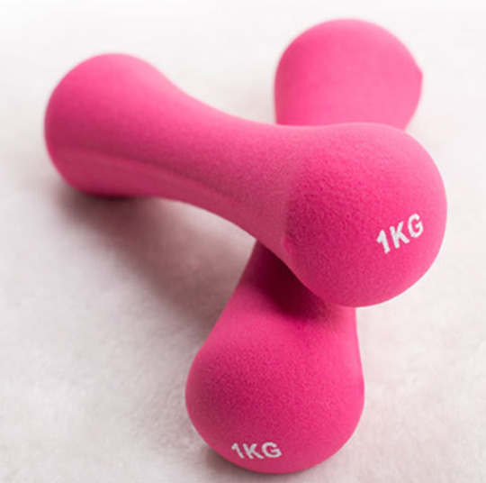 Bone Shaped Impregnated Dumbbells Women'S Rubber Covered Dumbbells Athlete Fitness Equipment