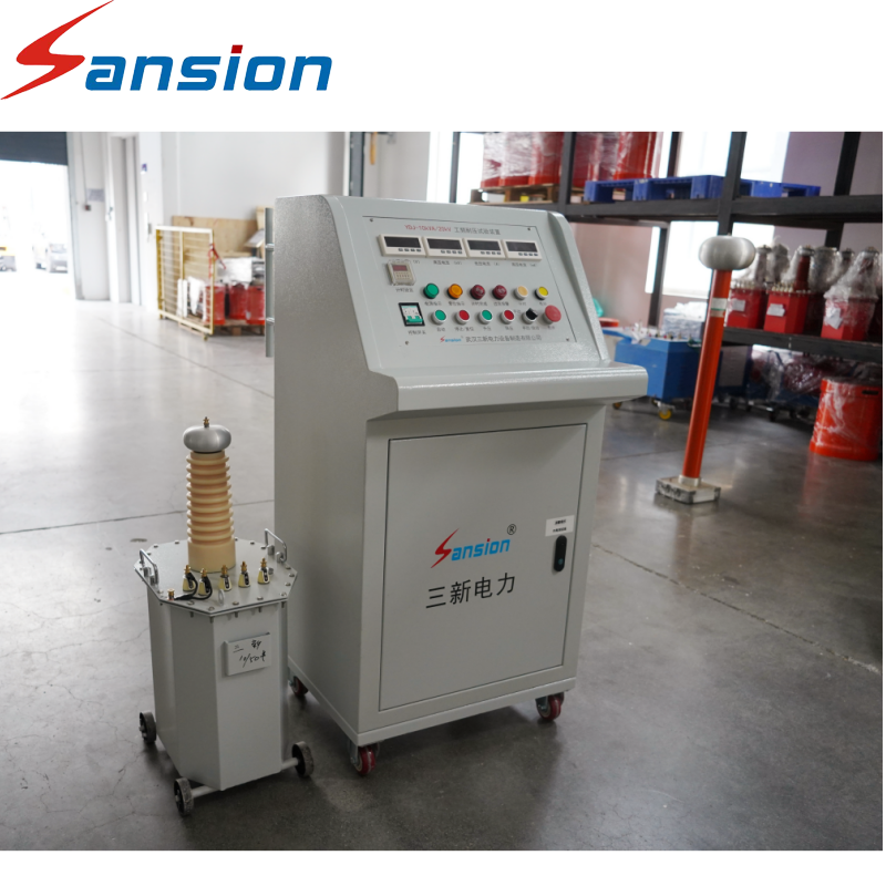 20kV 10kVA Power Frequency AC Hipot Testing System with Electric Control Panel and Oil Filled High Voltage Transformer for Laboratory Dielectric Strength Verification