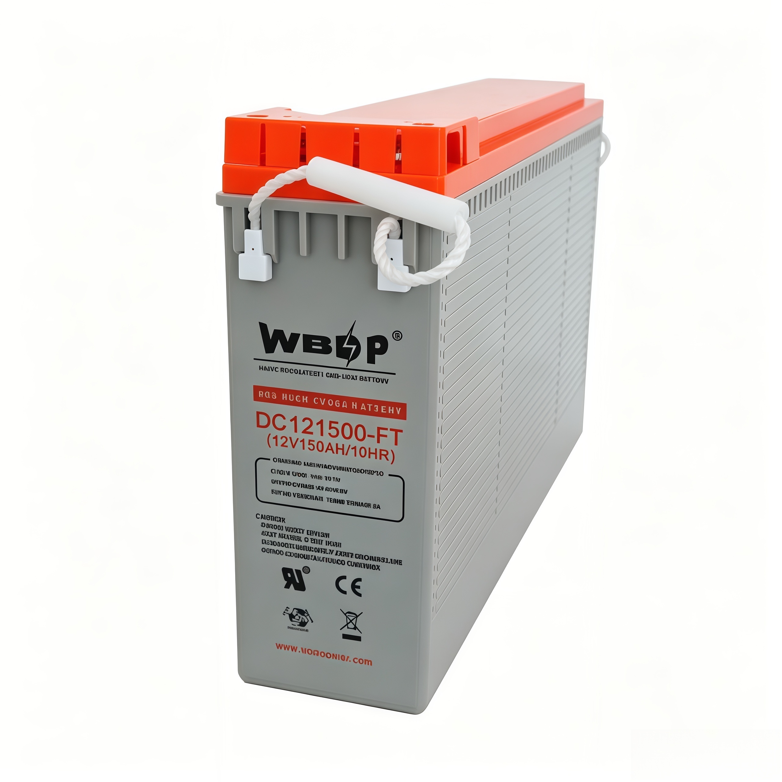 Customizable 12V 150AH Battery Slim Gel Deep Cycle Batteries For Telecom Cabinet / UPS Racks