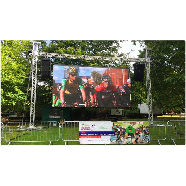 High Grayscale Outdoor Rental LED Screen P4.81 With Die Casting Aluminum Black Lamps