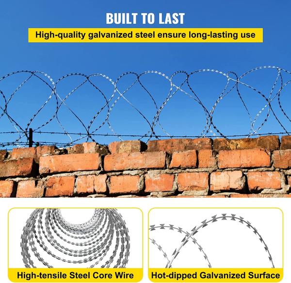 China Factory manufacture Stainless Steel Razor Wire Product Barbed Flat Razor Wire Product