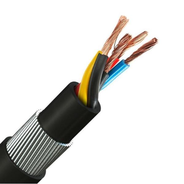 0.6/1KV 5x4mm2 Copper CONDUCTOR SWA steel wire PVC insulated power cable with PE jacket