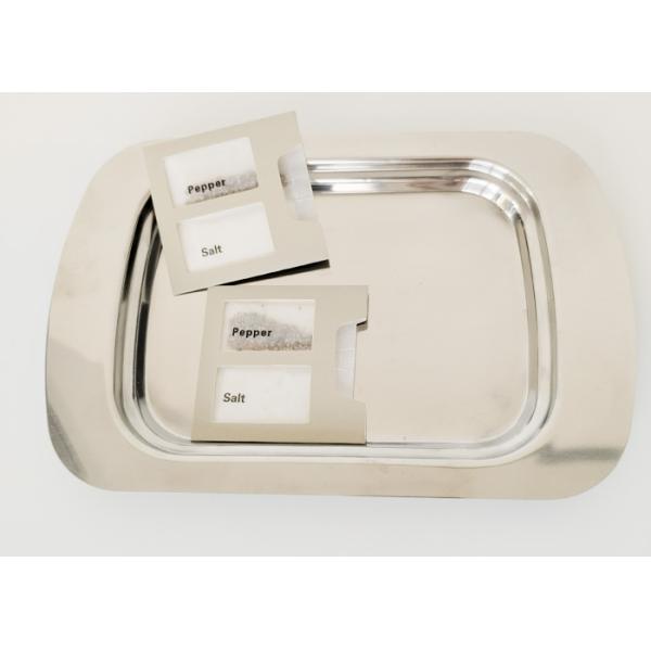 Сакет солено-пепепельного в упаковке, пачка солено-пепепельного в упаковке, покрытая