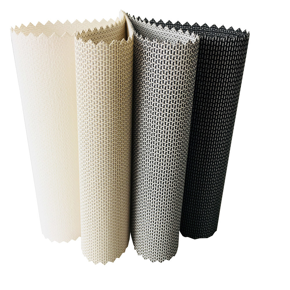 PVC ткани солнцезащитного крема полиэстера Cortinas y Persianas открытости 3% свертывает вверх шторки