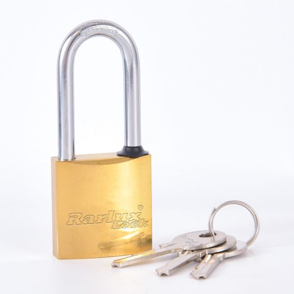 Rrlux Hot Selling Customized Durable Brass Padlocks with 3 Brass Keys-Direct Sales Factory Price