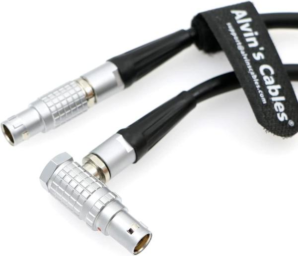 Alvin cabografa 6 o estabilizador da suspensão Cardan de Pin Male To Right Angle 6 Pin Female Power Cable For DJI Ronin-2 a Epic&Scarlet VERMELHO