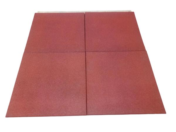 High Density Rubber Floor Mats Red / Green Outdoor Playground Rubber Tiles