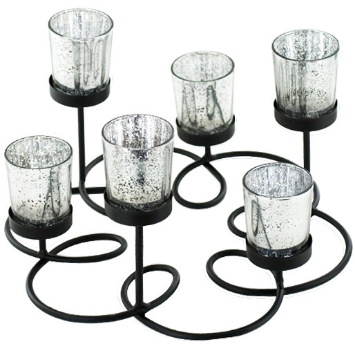 Christmas Glass Candle Holders