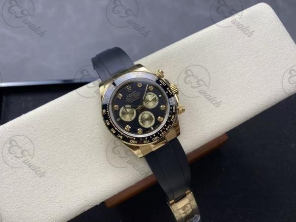 Reloj Daytona de oro blanco de 18k con esfera azul automático cronómetro 116509