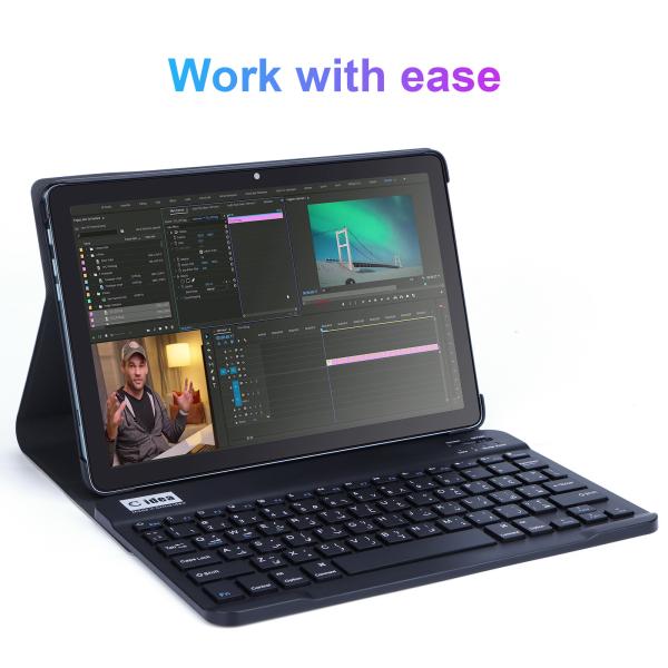 C idea 10.1 Inch Smart Tablet 10000mAh Battery 8GB+512GB with Bluetooth Keyboard and SIM Support for Education Learning