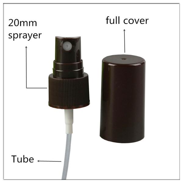 20mm Brown Full Cover Perfume Pump Sprayer Full Cover With Customized Color