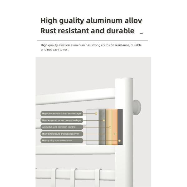 Three-layer Modern Design Steel Bathroom Heated Towel Warmer Rail Electric 1000 400