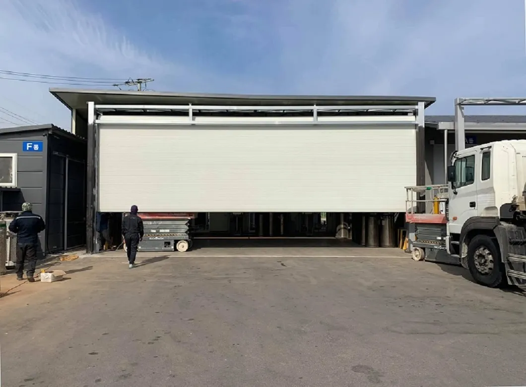 Industrial Insulated Aluminum Roller Shutter Door 120mm with Remote Control