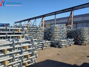 Prefabricated Galvanized Round Or Square,Tubular Or Bar Steel Shafts With Round