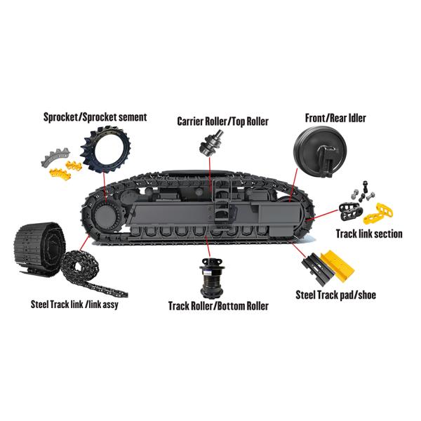 Excavator spare parts EX55 EX60-1 EX60-2 EX70 for hitachi excavator idler assy 