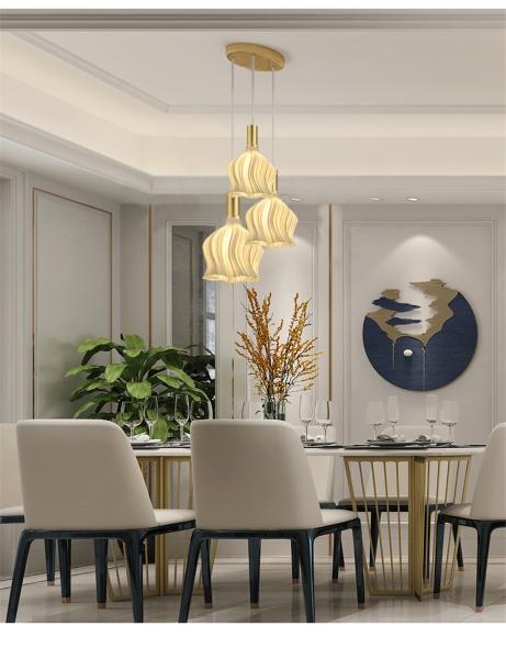 Smart 3D Printing Warm White Pendant Lamp