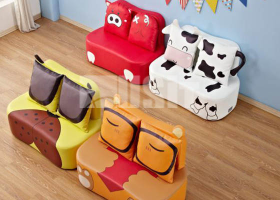 Lovely Double Seater Childrens Sofa Chair Cute Dog Pattern For Entertainment