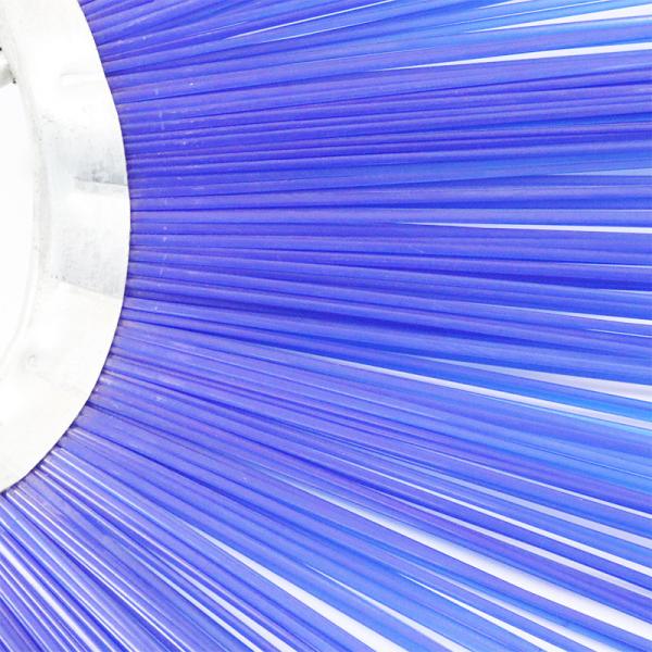 Blue Color Wafers Road Sweeper Broom For Runway Sweeping