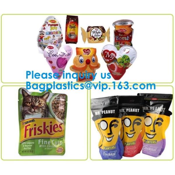High Barrier Silver Packaging Bags,Aluminum Foil Stand Up Pouch With Spout For Baby Food Packaging Bagease, Bagplastics
