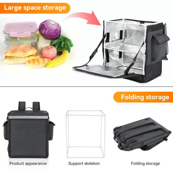 Pizza Large Jumbo Insulated Cooler Bag Food Delivery Travel 15x11x18