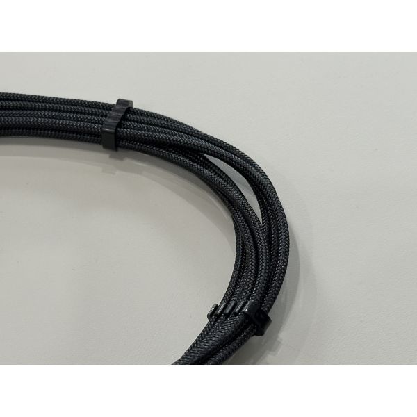 8 Pin PCIe power connector cable, sleeved PSU extension wire harness, electrical signal terminals customization for server GPU transmission male to female power connector applications